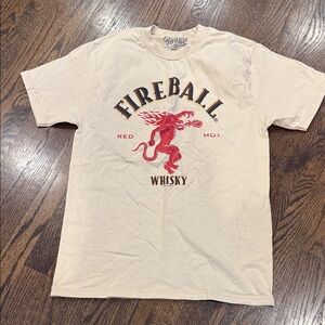 Fireball tablet men’s medium Whisky Cream T-Shirt